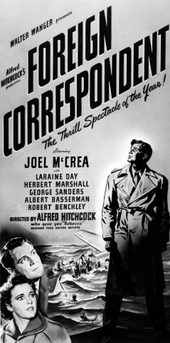 Poster design for Foreign Correspondent