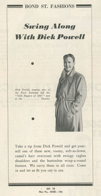 Page 15 of Gold Diggers of 1937 press book.