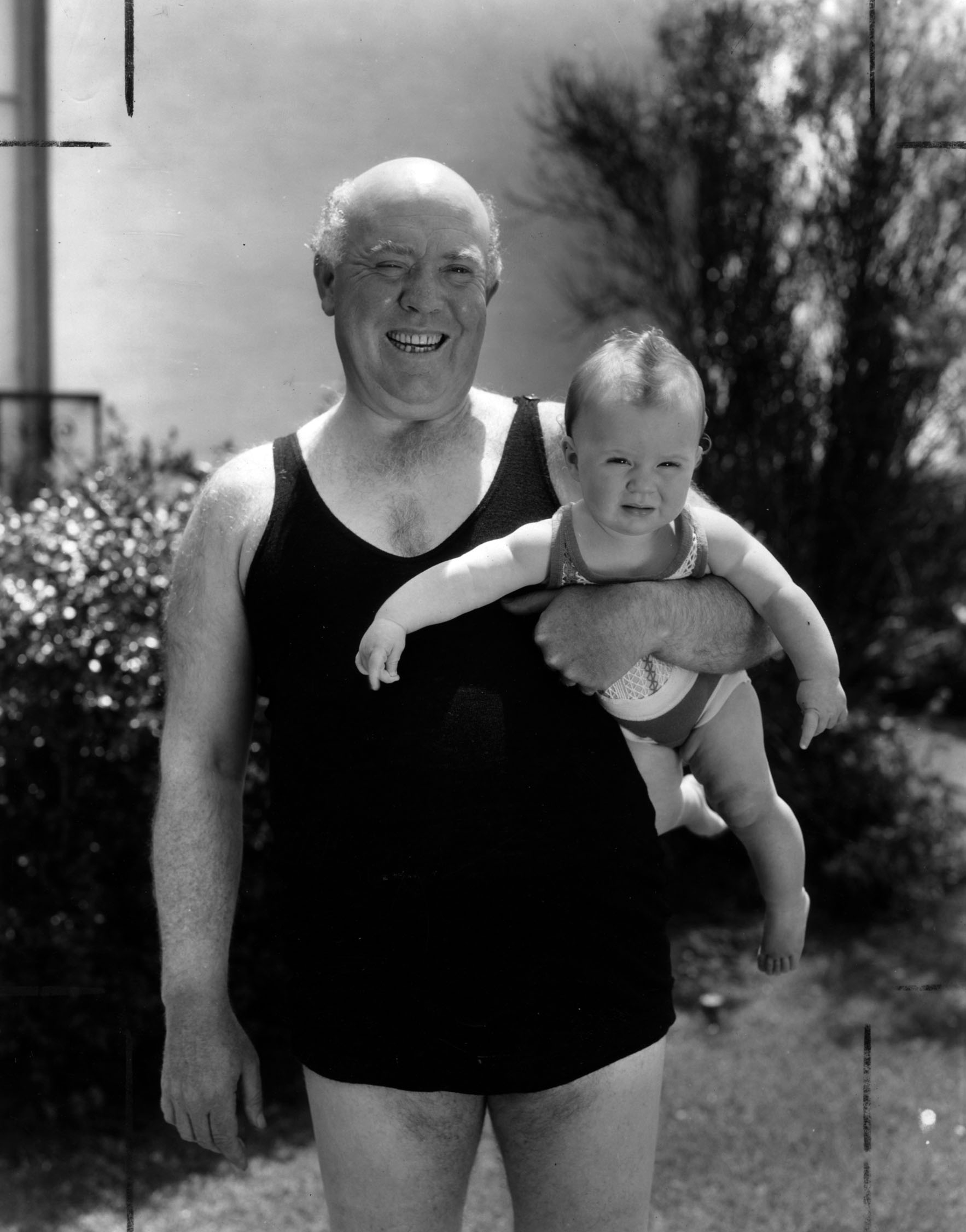 Guy Kibbee and 6-month old Shirley Anne Kibbee, circa 1932.