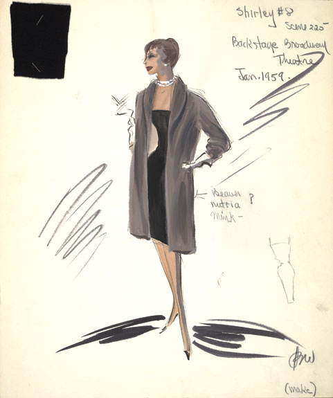 A sketch for MacLaine in the film Career.