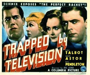 Poster for the 1936 film TRAPPED BY TELEVISION